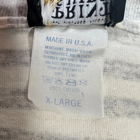 Vintage Print A-Shirt 1992 NCAA Final Four Win Cities Striped T-Shirt Size XL - Picture 9 of 11